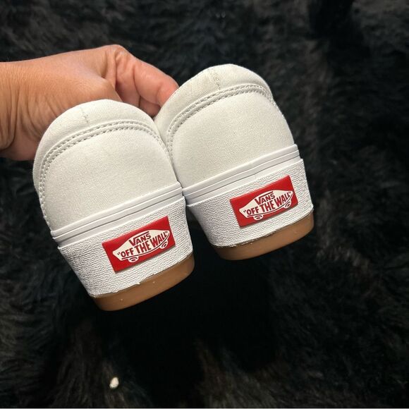 VANS Asher white platform slip on shoes sneakers women’s 9 new - Picture 4 of 7